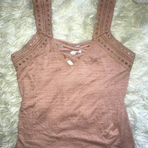 Maurices Peach Tank Top NWT Women's Size S